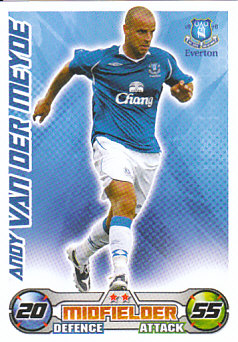 Andy van der Meyde Everton 2008/09 Topps Match Attax #99